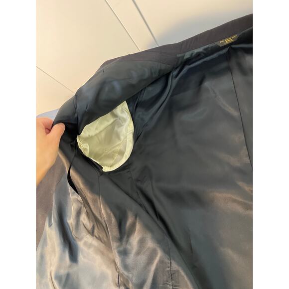 Meeting Street Pickford Regular Blazer Color Black Worsted Wool 44 - Picture 7 of 14